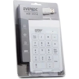 Resim Everest KB-2014 USB Numerik Beyaz Klavye 