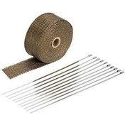 Resim Ebitda Titanyum Fiber Egzoz Sarımı - 10 Metre, Motor & Motosikletler İçin Yüksek Isı Yalıtımı 