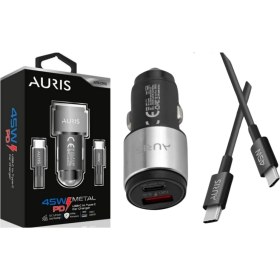 Resim 45W Type-C/usb-C Pd Metal Başlı Oto Şarj Cihazı 