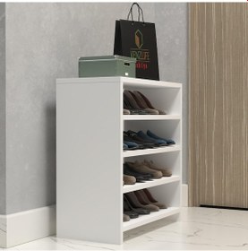 Resim Kenzlife Ayakkabılık Konevi Mat Beyaz Suntalam 065 060 30 Oniki Çift Ayakkabı Kapasitesi Arkalıksız Beyaz 