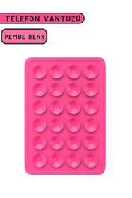 Resim Osqar Telefon Tutucu Vantuz Pembe Renk 
