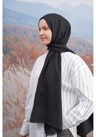 Resim Armanda 70 X 190 Cotton Monogram Desen Şal - Ar 3098 03048 - 70 X 190 / Siyah 