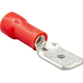 Resim ERKEK FİŞ STANDART (İZOLELİ) (6.3 MM) (0.50-1.50 MM KABLO UYUMLU) KIRMIZI 