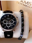 Resim Romanson Deri Kordon İç Fonksiyonları Aktif 5 Atm Suya Dayanıklı Erkek Kol Saati Ag1634.02 Gümüş 