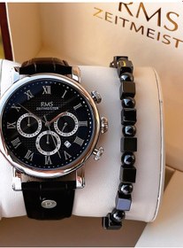 Resim Romanson Deri Kordon İç Fonksiyonları Aktif 5 Atm Suya Dayanıklı Erkek Kol Saati Ag1634.02 Gümüş 