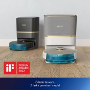 Resim Philips Premium Lidar Tarama Islak-Kuru Temizlik Homerun 7000 Serisi 5000PA Ultra Emiş Gücü, Otomatik Boşaltma Istasyonlu Robot Süpürge - LUCİOLE BEYAZ LAMBADER HEDİYE! 