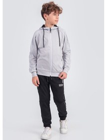 Resim Dalgıç Kumaş Unisex Çocuk Eşofman Takımı Unlimited Potential Esf1725y Gri 