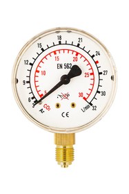 Resim Kasweld 4105 Manometre 63 mm 0-32 lt/min 