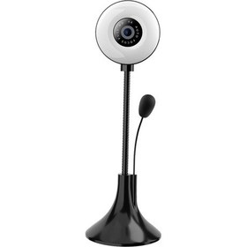 Resim Webcam 4K LED LED Işık Işık Düzeltme Yakınlaştırma Web Yayını Için Live 1080 P 