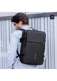 Resim Mark Ryden Pathrato Laptop Gri Renk Sırt Çantası Kilitli Usb Şarj Kitli Genişletilebilir Çanta Mr805 Siyah 