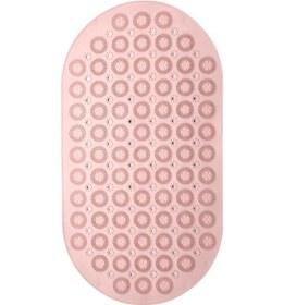 Resim Massage Bath Mat Masajlı Vantuzlu Banyo & Duş Kaydırmazı Paspası Pembe 