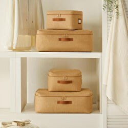 Resim 4'lü Jüt Hurç Set 2 Adet 30 X 22 X 18 / 2 Adet 52 X 28 X 21 Cm 