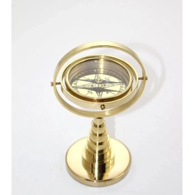 Resim Pirinç Masa Üstü Pusula 2844 