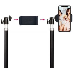 Resim Microcase AL2496 3 Ayak Sabitleyici Alüminyum Cep Telefonu Kamera Tripodu 