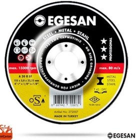 Resim Egesan Metal Kesici Disk Spiral Flex Taşi 115 MM (115X3 Küçük Boy) 