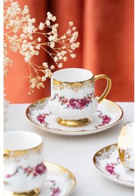 Resim Acar Hxf-06806 Osiris 6lı Kahve Fincanı Takımı Altın 