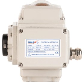 Resim Unox Rotary On-Off 24V Ac Elektrikli Aktüatör 200 Nm 
