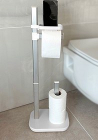 Resim Prima Nova Suı Ayaklı Tuvalet Kağıtlık-beyaz 