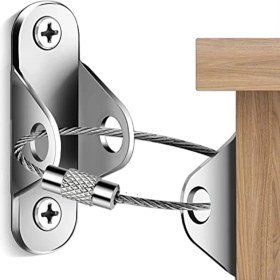 Resim Seeppitous Mobilya Çapası (Pac OF10) Anti-Tip Mobilya Ankrajı, Mobilya Dresser Duvar Güvenliği Ankrajı Mobilya Harfan Duvar B (Yurt Dışından) 