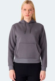 Resim Slazenger MISTY I Kadın Kapüşonlu Gri Sweatshirt 