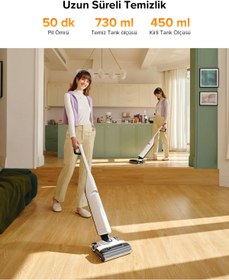 Resim Roborock Flexi Pro Dikey Robot Süpürge Beyaz 