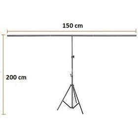 Resim Fon Standı (200Cm X 150Cm)+ 3 Adet Fon Mandalı 