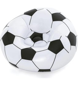 Resim Hype Store Up In & Over Beanless Futbol Topu Koltuğu, 114 x 112 x 66 Cm, Futbol Hava Koltuğu, Siyah/beyaz 