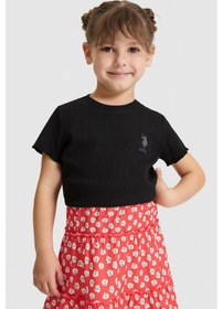 Resim U.s. Polo Assn. Kız Çocuk Siyah Tişört Basic 50325610-vr046 