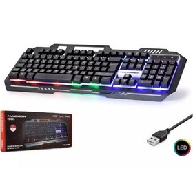 Resim Hadron Hd863 Kablolu Oyuncu Klavye Metal Led Q Siyah 