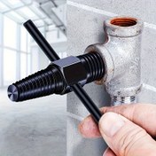 Resim 1 adet Çift Kullanımlı Boru Vida Çıkarma Aracı, Karbon Çelik Kırık Çivi Çıkarma Aracı için Çıplak Vida ve Hasarlı Çiviler, Metalik Yüzey İşlemi - Borular, Vana, Musluklar, Kırık Tel Çıkarma için Kolay Çıkarma 
