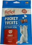 Resim Reflex Pocket Treats Choosy Seçici Kediler için Tavuklu Kedi Ödülü 60 G 