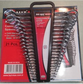 Resim 21 Parça Kombine Anahtar Seti Full Takım Profesyonel Bulmax 