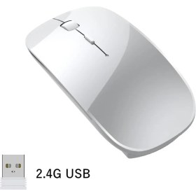 Resim Jingyi Macbook Pro Air Için Fare Lenovo Dizüstü Pc Dizüstü Kablosuz Fare 2.4 Ghz USB Şarj Edilebilir Fare Sessiz Ergonomik Oyun Faresi (Yurt Dışından) 