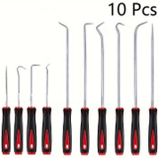Resim Otomotiv için 10 Adet Hassas Seçim & Kanca Seti - Yağ Contaları, O-Halkalar, Contalar & Hortum Çıkarma için İdeal 
