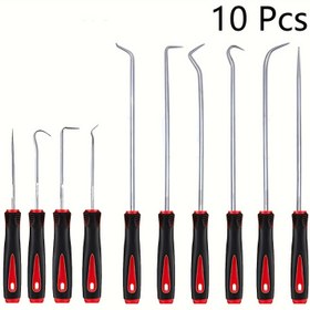Resim Otomotiv için 10 Adet Hassas Seçim & Kanca Seti - Yağ Contaları, O-Halkalar, Contalar & Hortum Çıkarma için İdeal 