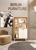 Resim Rosepal Mobilya Milano 2 Kapaklı 7 Bölmeli Kitaplık 