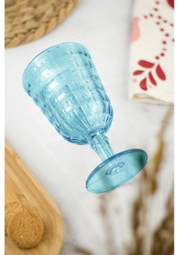 Resim Allegra Aquamarin Kadeh Bardak - 450 Ml Tekli Akrilik Malzeme - Cam Değildir Kırılmaya Dayanıklı 