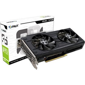 Resim Palit Geforce RTX3060 Dual LHR 12GB 192BIT Gddr6 (DX12) Pcı-E 4.0 Ekran Kartı (NE63060019K9-190AD) 