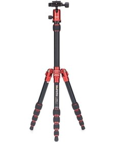 Resim MeFOTO A0350Q0R BackPacker Travel Tripod Kit (Red) 
