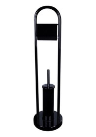 Resim Maxiflow Klozet Fırça & Kağıtlık Ayaklı Set 80cm Siyah Diğer 