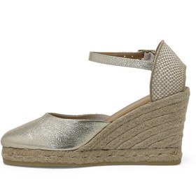 Resim Nine West Umessa 4fx Altın Kadın Dolgu Topuk Sandalet 