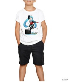 Resim Future Tone Hatsune Miku Beyaz Çocuk Tişört Beyaz 