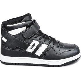 Resim Jump 28708 Yüksek Bilekli Siyah - Beyaz Kadın Sneaker Günlük Spor Ayakkabı 