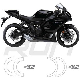 Resim Mt07-600rr-r1 Ön 120 Arka 180 Ebat Uyumluyarım Jant Şeridi Beyaz Toplam 4 Adet Çok Renkli 