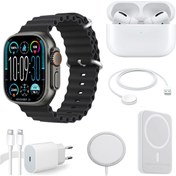 Resim SONREİR Watch 8 Ultra Uniques Set Akıllı Saat Bluetooth Kulaklık/şarj Cihazı/magsafe/ Iphone Huawei Uyumlu 9 