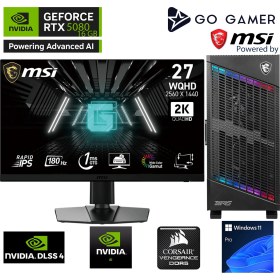 Resim Go Gamer S1108DK Intel Core I9 14900KF / 64GB 6000MHZ Ddr5 Ram / 1tb Nvme SSD 6000-4000MB-SN Gen4 / RTX5080 16GB / 360MM Sıvı Soğutma / Msı 27" 2k 180Hz / Windows 11 Pro Masaüstü Bilgisayar 