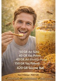 Resim Arısütü Mix 3 700g Arı Ürünlerinin Gücü Tek Kavanozda 