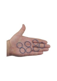 Resim Ekoset Mavi Paket Ambalaj Para Lastiği 40Mm 10.000 Adet 