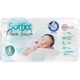Resim Soffio Pure Touch Yenidoğan Çocuk Bezi 40'lı 2-5 kg 