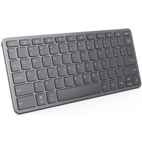 Resim Lenovo Çoklu Cihaz Özellikli Kablosuz Klavye Gri 